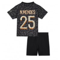 Paris Saint-Germain Nuno Mendes #25 Rezervni Dres za djecu 2023-24 Kratak Rukav (+ Kratke hlače)
